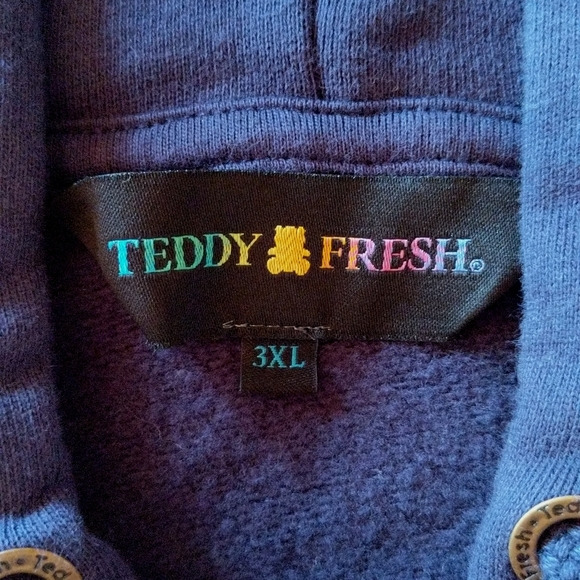 NWOT Teddy Fresh Classic Bear Ear Zip Hoodie - Picture 5 of 14